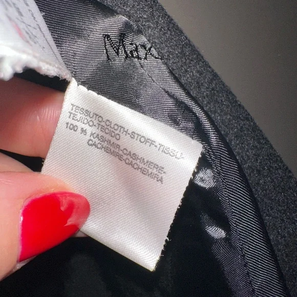 Max Mara Pure Cashmere Black Blazer Jacket size 6 - Picture 5 of 6